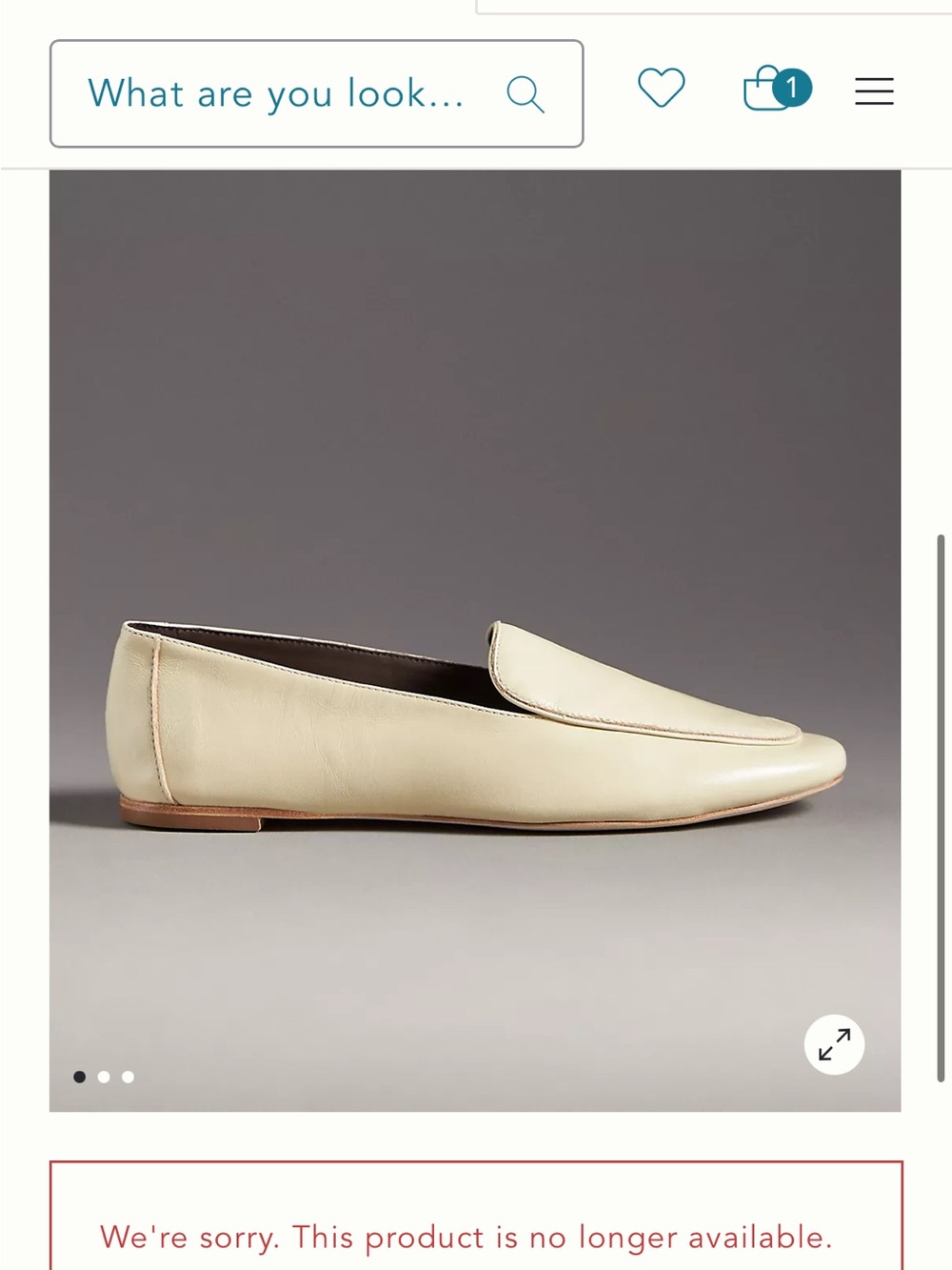 Reformation Cream Leather Slip-On Loafers — Soft Ivory Finish - Picture 2 of 9